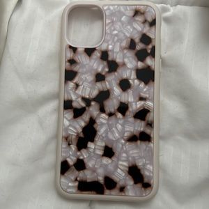 Pink tortoise phone case